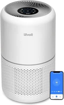 LEVOIT Core 300S Smart Air Purifier, H13 True HEPA Filter, Real-Time Air Quality Sensor, Removes 99.97% of Dust, Pollen & Odours, Alexa Enabled, Quiet Auto Mode, White | Core-300S