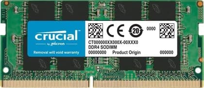Crucial 260-Pin DDR4 Laptop Memory, 8GB Capacity, SO-DIMM, DDR4 3200, (PC4 25600), 22-22-22 JEDEC, 1.2 Voltage, Unbuffered | CB8GS3200