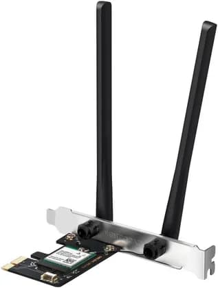Mercusys MA80XE AX3000 Dual Band Wi-Fi 6 PCIe Adapter, 2402Mbps 5GHz, 574Mbps 2.4GHz, Bluetooth 5.3, OFDMA, MU-MIMO, 1024-QAM, 160MHz, 2x High-Gain Antennas, WPA3, Win 10/11 | MA80XE