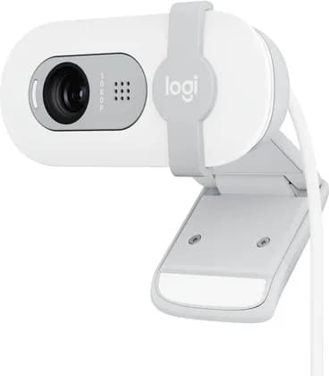 Logitech Brio 100 Full HD 1080p Webcam for Meetings & Streaming, Auto-Light Balance, Built-in Mic, Privacy Shutter, USB-A, for Microsoft Teams, Google Meet, Zoom & More - Off White | 960-001617