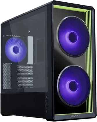 Lian-Li LANCOOL 217 INF Mid-Tower PC Case, 3x Pre-Installed Fans, E-ATX/EEB Support, 380mm GPU Clearance, 360mm Radiator Top, Dual PSU Mount, Black | LAN217INFX