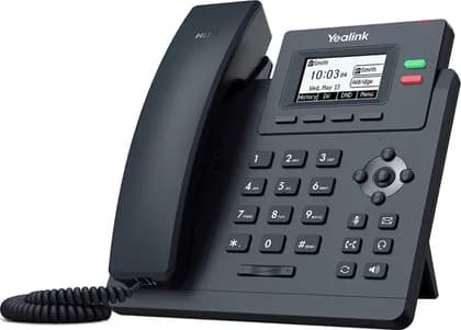 Yealink T31P 2.3'' Graphical Display IP Phone, 2 VoIP Accounts, Dual-Port 10/100 Ethernet, 802.3af PoE, Power Adapter Not Included | SIP-101466