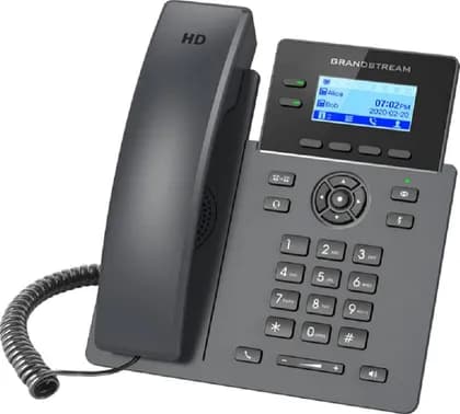 Grandstream Networks IP Phone, Supports 2 Lines & 4 SIP Accounts, Supports 5 Way Audio Conferencing, Electronic Hook Switch, Black | GRP2602P