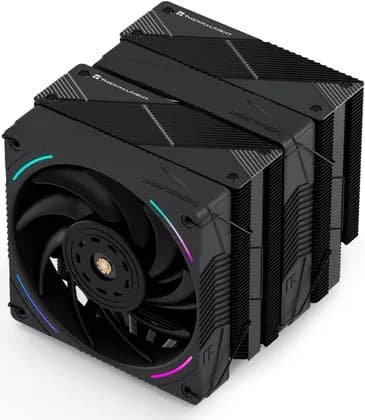 ThermalRight Phantom Spirit 120 EVO CPU Air Cooler, Dual Tower, 7x6mm Heatpipes, Pure Copper Base, 2x 120mm ARGB PWM Fans, 2150RPM, 69CFM, 27dB, Black | PS120EVO