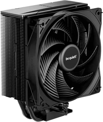 Be Quiet! Pure Rock 3 CPU Cooler, 120mm Pure Wings 3 Fan, 2000 RPM Fan Speed, 59.6 CFM Airflow, Rifle Bearing Technology, 4 High-Performance 6mm Heat Pipes with HDT Technology, Black | BK039