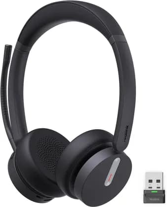 Yealink BH70 Dual Wireless Headset with Mic for Work, Bluetooth Headphone With Teams Certification, 35h Talk Time, All-day Wearing Comfort, Office, Home, Hybrid Work, USB-A | BH70 Dual