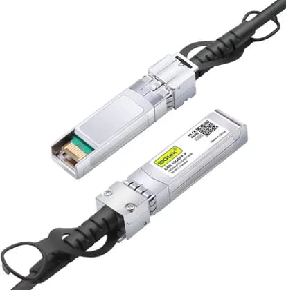 10Gtek 10G SFP+ DAC Cable 10GBASE-CU Passive Direct Attach Copper Twinax SFP Cable for Cisco SFP-H10GB-CU0.25M, Meraki MA-CBL-TA-0.25M, Fortinet, Ubiquiti UniFi, 0.25-Meter | CAB-10GSFP-P0.25M