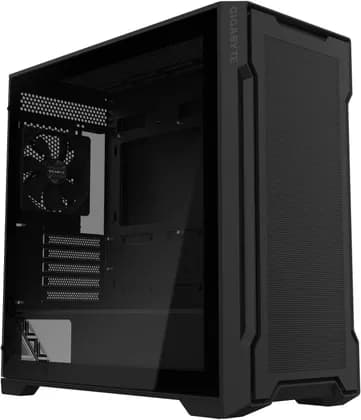 Gigabyte C102 Glass Mid m-ATX Tower Case, 2x Pre-Installed 120mm Fans, Up to 360mm Radiator Support, 10x Fan Support, Dust Filters, 4mm Tempered Glass Side Panel, Black | C102G-M-ATX