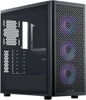 Cooler Master Elite 502 Mid Tower Computer Case, 3x 120mm ARGB Pre-Installed Fans, Up to 420mm Radiator & 7x 120mm Fan Support, Tempered Glass Side Panel, Black | E502-KGNN-S00