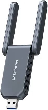 Mercusys MA37BEH BE6500 Wi-Fi 7 High-Gain USB Adapter, Tri-Band, 2882Mbps 6GHz, 2882Mbps 5GHz, 688Mbps 2.4GHz, 4K-QAM, MLO, MU-MIMO, USB 3.0, 2x High-Gain Antennas, WPA3 | MA37BEH
