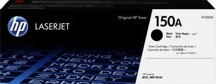 HP 150A Black Original LaserJet Toner Cartridge, Page Yield up to 975 Pages, Genuine HP Standard Capacity Toner, High-Quality Black Printing, Black | W1500A