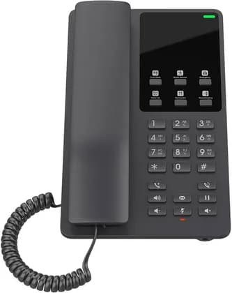 Grandstream Hotel IP Phone, Wi-Fi Enabled Business Desk Phone with Dual-Band 2.4GHz & 5GHz, 2 SIP Accounts, HD Audio, PoE Support & 3-Way Conferencing, Black | GHP621W