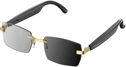 Powerology Cannes Smart Audio Sunglasses, Bluetooth 5.4 Wireless Audio Glasses, Photochromic UV Protection Lenses, 8 Hour Playback, Touch Control, Magnetic Charging, Black | PWHY1006GDBK