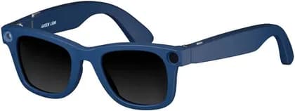 Green Lion Rayna AI Smart Glasses AR Display, Voice Assistant, Touch Controls, Camera & Mic, Bluetooth & Wi Fi, App Sync, Notifications & Fitness Tracking, Stylish Wearable Tech, Blue | GNRYNSGLSBL