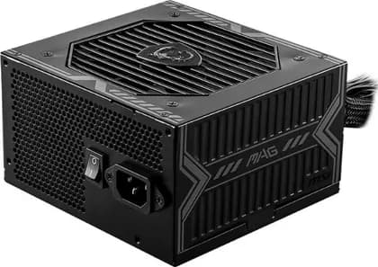MSI MAG A650BN 650W 80Plus Bronze ATX Power Supply, DC-DC Circuit Design, 120 mm Fan Size, Active PFC, 100-240Vac, ATX Compatibility, Black | 306-7ZP2B18-CE0