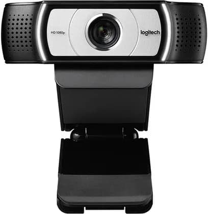 Logitech C930e USB Desktop or Laptop Webcam, HD 1080p Camera, 30 fps Frame Rate, 90° Field of View, Auto Focus, Glass Lens, Dual Omnidirectional Mics, Noise Cancellation Technology, Black | 960-000972