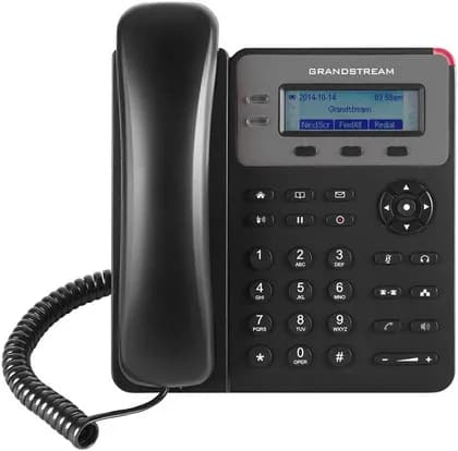 Grandstream GXP1610P Basic IP Phone, 2 Line IP Phone With Integrated PoE, Full Duplex , 3 Way Audio, Dual Fast Ethernet Ports, 2.95-inch LCD display, EHS Headset Compatibility, Black | GXP1610P