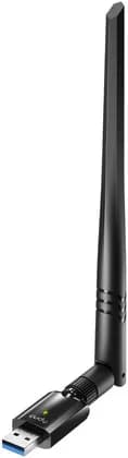 Cudy AC1300 Wi-Fi High-Gain USB Adapter, RTL88x2BU Chipset, 867Mbps 5GHz Wi-Fi Speed, 400Mbps 2.4GHz Wi-Fi Speed, Dual-Band Wi-Fi 5, Detachable Wi-Fi Antenna, USB 3.0, Black | WU1400