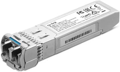 TP-LINK TL-SM5110-LR Transceiver, Multi-mode SFP+ LC, 10GBase-LR, Supports Digital Diagnostic Monitoring, Grey | TL-SM5110-LR