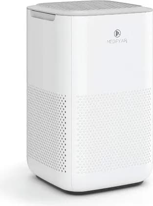 Medify MA-15 Air Purifier, 4-Stage Filtration, HEPA H13, Activated Carbon, UV-C Light, Smart Sensor, Quiet Operation, App Control, Real-Time Air Quality Display, Compact Design, White | MA-15