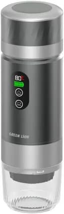 Green Lion Campinas Portable Coffee Maker 80ML, 72W, 6-10M Heating Time, LED Display, 5 Times Hot40 Times Cold Brew Cycle, Powder Coffee Holder, Carry Bag, Gray | GNCPNSCOFMGY w/o BOX