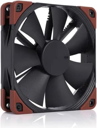 Noctua NF-F12 iPPC Heavy Duty Cooling Fan, 4-Pin PWM, 3000 PWM, SSO2 Bearing, Three Phase Motor, IP52 Water & Dust Protection, Focused Flow Frame, Black | NF-F12 industrialPPC-3000 PWM