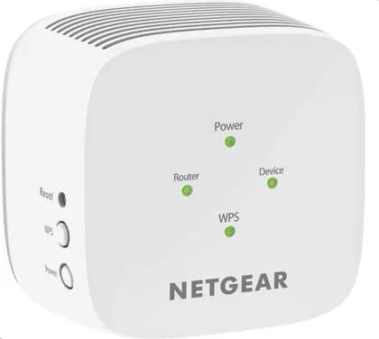 NETGEAR EX6110 WiFi Extender Booster, Internet Booster & Universal WiFi Repeater for Home, Coverage 1200 Sq Ft & 20 Devices, Up to 1200Mbps Speed, Compact Wall Plug Design, White | EX6110-100UKS