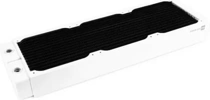 Alphacool HPE-45 Full Copper 360mm Radiator, 4x G1/4" IN/OUT & 1x Fill-/Drainport G1/4" Connection, M3 Fan Mount Thread Size, Stainless Steel Material, 0.8Bar Pressure Test, White | 10227