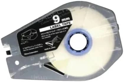 Canon Label Tape Cassette, Width 9mm for Canon MK-3000 & MK-5000, White | Canon9mm-Silver