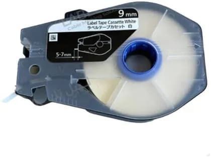 Canon Label Tape Cassette, Width 9mm for Canon MK-3000 & MK-5000, White | Canon9mm-White