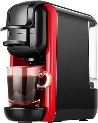 DENX DX2530 Multi-Capsule Espresso Coffee Maker 1450W, 19 Bar High Pressure Pump, 0.6L Water Tank, Compatible with Nespresso & Dolce Gusto Capsules + Coffee Powder | DX2530