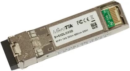 MikroTik S+85DLC03D SFP+ (10Gbit), 300m, Multi Mode, 850nm Wavelength, Dual LC UPC | S+85DLC03D