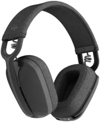 Logitech Zone Vibe Wireless Headset, Teams Version, 40mm Audio Drivers, Flip-to-Mute Noise-Canceling Microphone, Bluetooth 5.2, Up to 20 Hour Battery Life, 1x USB Type-C, Graphite | 981-001157