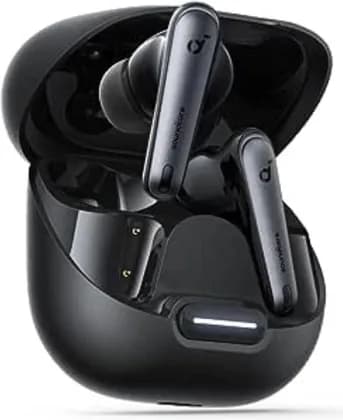 Soundcore by Anker Liberty 4 NC True-Wireless Noise Cancelling Earbuds, 98.5% Noise Reduction to Ears and Environment, Hi-Res Sound, 50H Battery, Wireless Charging, Bluetooth 5.3, black | A3947