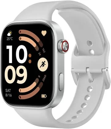 REDMI Watch 6 Smart Watch, 2.07" AMOLED Display, 60Hz Refresh Rate, Up To 24 Day Battery, 5ATM Water Resistance, GNSS, Bluetooth Calling, GPS, 150+ Sports Modes, Silver Gray | Watch 6
