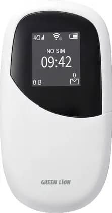 Green Lion Connect 4G LTE Mobile Hotspot, 4G LTE Connectivity, Portable Wi-Fi Router, Sim Card Support, Rechargeable Battery, Compact Design, White | GN4GLTCONNWH