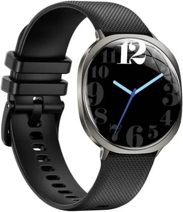 EpicArma ATLAS Smartwatch, 1.32" AMOLED Display, BT5.4 Calling, Heart Rate/Blood Pressure/SpO2 Monitor, 100+ Sport Modes, IP68 Waterproof, Black Silicone Strap, Black | EA-ATS023-BK