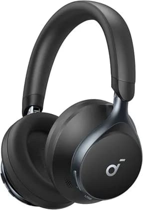 Soundcore by Anker, Space One, Adaptive Active Noise Cancelling Headphones, Enhanced Human Voice Reduction, 40H ANC Playtime, LDAC Hi-Res Wireless Audio, Black | A3035