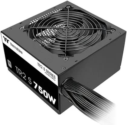 Thermaltake TR2 S 750W ATX Power Supply, 80 Plus 230V Standard, Non-Modular, DC-to-DC, Single +12V Rail, 120mm Hydraulic Bearing Fan, Active PFC, Black | PS-TRS-0750NNSAWK-H