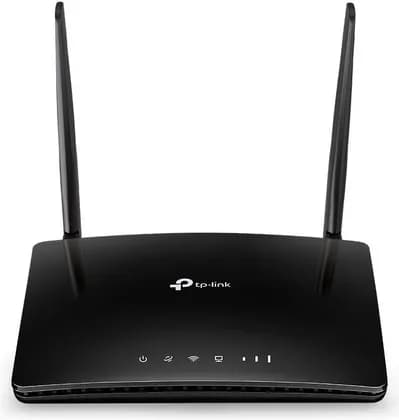 TP-Link AC750 4G LTE Router, Dual-Band Wi-Fi 5, 300 Mbps 2.4GHz + 433 Mbps 5GHz, Up to 150 Mbps, Built-In Antennas, Nano SIM Card Slot, LAN/WAN Port, Multiple Device, Black | ARCHER MR202