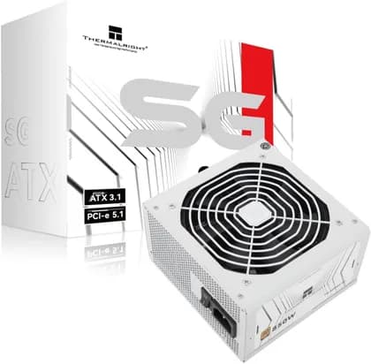 ThermalRight SG-850 SG Series ATX Power Supply, 850W, 80 Plus Gold, Full Modular, 120mm Fan, OPP/OVP/OTP/OCP/SCP/UVP, MTBF 100K Hours, White | TR-SG850