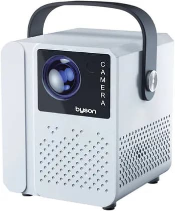 Byson Luma Full HD Projector, Full HDR Resolution, 50-120" Display, Remote Control & 360° Tripod, 5G WiFi Connectivity, HDR Support, Android 11 System, White | PR002