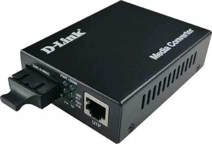 D-Link DMC-810SSC 10/100/1000 Base-T to 1000 Base-LX Media Converter, 1310nm SM Fiber (10 km), Plug and Play, EU/UK Plug | DMC-810SSC