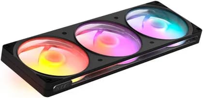 NZXT F360 RGB Reverse Single-Frame 360mm RGB Fan, 24 LEDs ARGB, Reverse Blade, 500-2000RPM, 60CFM, 2.34mmH2O, 32.47dB, Fluid Dynamic Bearing, 60000Hrs, 4-Pin PWM, 5V ARGB, Black | RF-R236R-BF