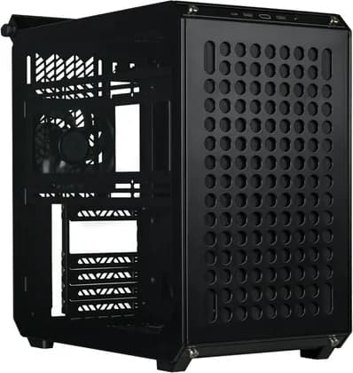 Cooler Master QUBE 500 Flatpack Mid-Tower ATX Computer Case, 1x 120mm SF ARGB Black PWM Fan, Up to 280mm Radiator & 8x Fan Support, Steel, Plastic, TG Materials, Black | Q500-KGNN-S00