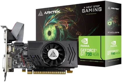 Arktek NVIDIA GeForce GT730 4GB Low-Profile Graphics Card, DDR3 128-Bit Memory, 1333 MHz Memory Clock, 96 Stream Processors | GF108-300/400-A1