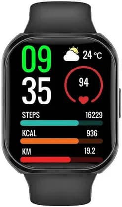Promate XWatch-TF2 2.0-Inch ActivLife Smartwatch, BT 3.0 + BLE 5.2, Heart Rate & SpO2 Monitor, Sleep Tracker, Pedometer, 110+ Sports Modes, IP68, 7-Day Battery, Bluetooth, Black | XWatch-TF2