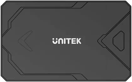 Unitek M.2 NVMe & SATA SSD Enclosure, USB-C 10Gbps NVMe Enclosure, M.2 NVMe & 2.5" SATA SSDs, Silicone Thermal Pad, Cooling Vest, Hollow Thermal Body, Black | S1229CBK01