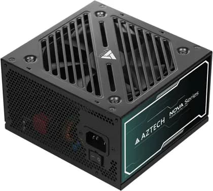 Aztech Nova Non Modular Power Supply, 750W, ATX Compatible, 120mm Silent Fan, Active PFC, Multi Protection, White | AZT-N750NM