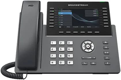 Grandstream GRP2650 Professional IP Phone, 5-Inch Color Display, 14 Lines, 6 SIP Accounts, Wi-Fi 5, Dual-Port Gigabit Ethernet with Integrated PoE, Supports 5-Way Audio, Black | GRP2650